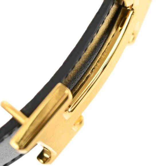 HERMES H Logo Constance Reversible Buckle Belt 80# Leather Black Brown 78RL421 - Picture 11 of 14